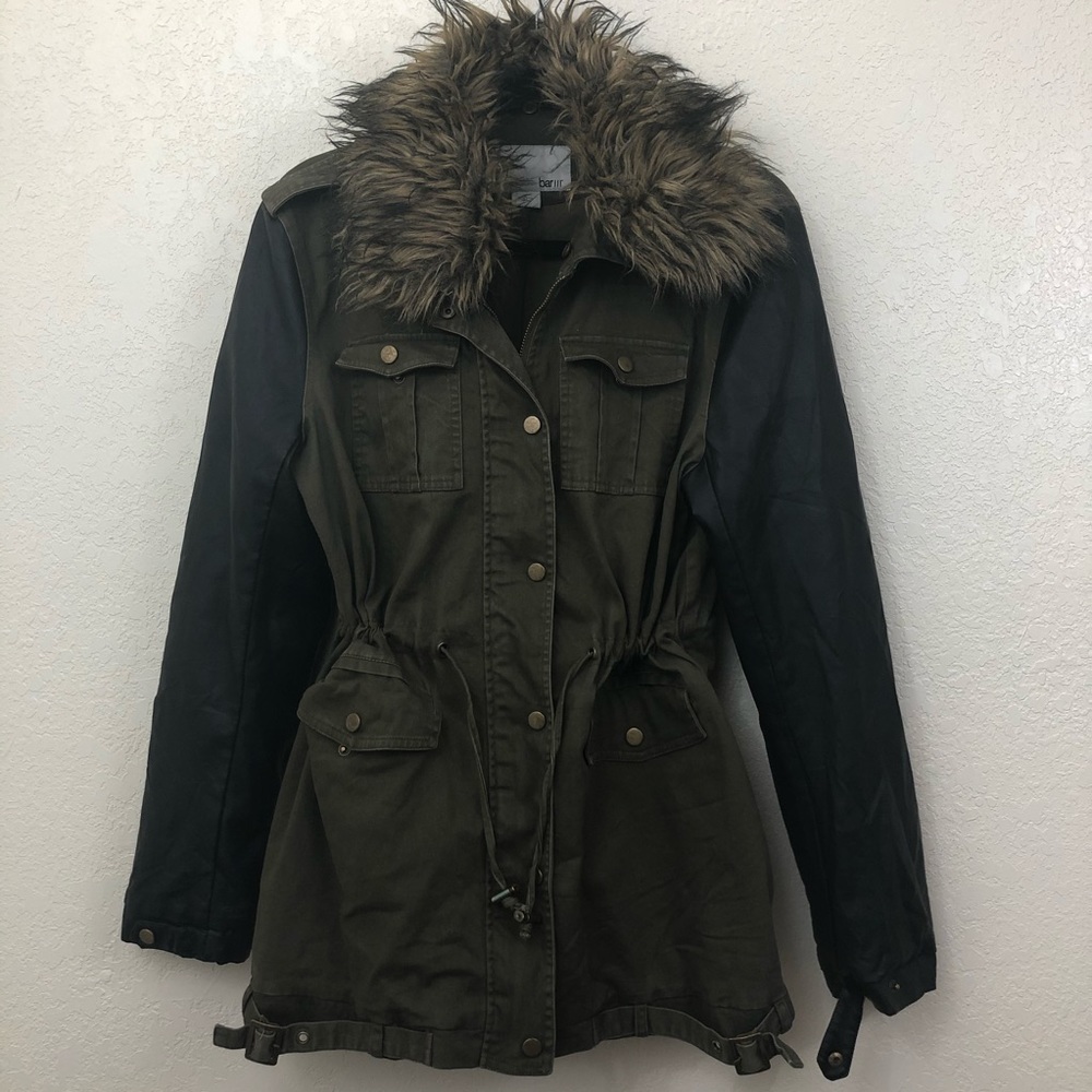 barIII green & black jacket - size large